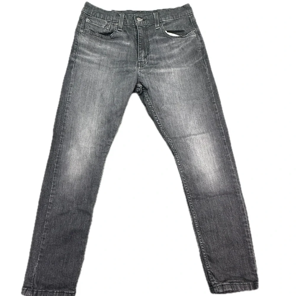 Levi's 512‎ Slim Taper Jeans Mens 32x29 Black Washed Stretch Denim Pants